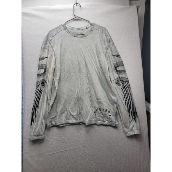 Guess Grey long sleeve mens top, Size XL, NWOT - Picture 1 of 9